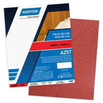 Lixa para Massa A257 Grão 36 Norton 50 folhas 66261188049