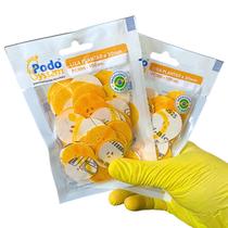 Lixa Plantar Tradicional PodoSystem Gramatura 080 Grossa Kit com 2 Pacotes (200 Unds)