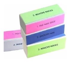 Lixa Polidora Bloco P/ Unhas - 4 Steps Faces Unha Acrigel...