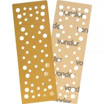 Lixa Retangular com Costado em Papel com Fibra de Poliéster 70 mm x 197 mm Grão 120 - Embalagem com 10 Peças - VONDER