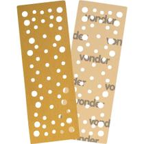 Lixa Retangular com Costado em Papel com Fibra de Poliéster 70 mm x 197 mm Grão 320 - Embalagem com 10 Peças - VONDER