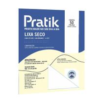Lixa Seco Multiuso Pratik A-213 Grao 180 - Embalagem com 50 Unidades