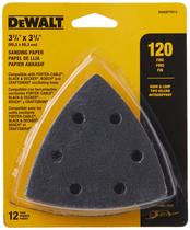 Lixa Triangular Dewalt DWASPTRI12 - 120 Grits - com Fita Adesiva