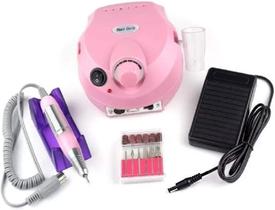 Lixa Unha Eletrica Pedal Manicure Pedicure Profissional Rosa 30000
