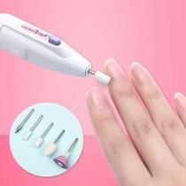 Lixa Unhas Elétrica Multiuso Profissional Mão e Pé Pronta Aparelho Lixador de Unha Portátil Polidor Sem Fio á Pilhas Manicure Pedicure