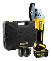 Lixadeira 2 Baterias Potente 125mm Recarregavel Angular