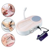 Lixadeira Coletor Pó Unha Recarregável Luz LED 3 em 1 Branco Manicure Nail Designer Nail Art Alongamento de Unhas Lixadeira Coletor Pó Unha Recarregável Luz LED 3 em 1 Branco Manicure Nail Designer Nail Art Alongamento de Unhas