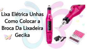 Lixadeira Elétrica Motor Unha Motorzinho Bivolt Portátil Cor Preto 110V/220V