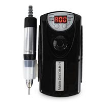 Lixadeira Elétrica Unhas Recarregável Portátil Bivolt Preta Manicure Profissional Unha de Gel Fibra de Vidro Decoração de Unhas Nail Art Nail Designer