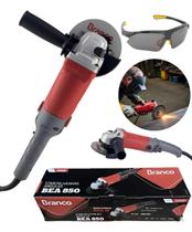 Lixadeira Esmerilhadeira Angular Profissional 115mm 850w Branco