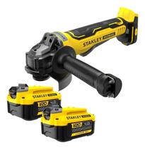 Lixadeira Esmerilhadeira Angular Sbg700 STANLEY + 2 Baterias 4ah