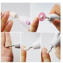 Lixadeira Lixa Motor Unha Elétrica Polidora Manicure Pilhas