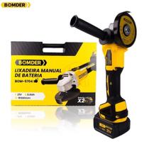 Lixadeira Manual 2 Baterias 21V 100mm BOM-9704 110v/220v