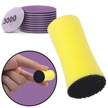 Lixadeira Manual 25Mm De Precisão Com 10 Lixas Base Aderente