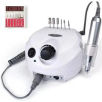 Lixadeira Motor 50.000RPM Nail Drill Professional para um Gel Bivolt cor:branco