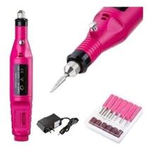 Lixadeira Motor Caneta Bivolts Unha Lixa Elétrica Profissional Bloco Motor Bivolt rosa Lixadeira Motor Caneta Bivolts Unha Lixa Elétrica Profissional Bloco Motor Bivolt rosa