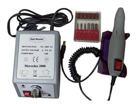 Lixadeira Motor Unha Elétrica Profissional Mercedez2000 - Nail Master Drill