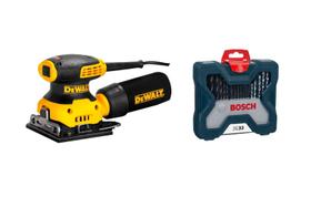 Lixadeira Orbital 127V DWE 6411 Dewalt c/ jg broca e bits