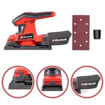 Lixadeira Orbital Treme Treme a Bateria 18v Einhell Profissional Madeira Ferro Gesso Parede Coletor