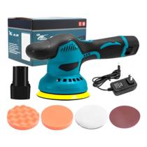 Lixadeira Politriz Sem Fio 12v Portátil Bateria 5000 Rpm Bivolt