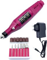 Lixadeira Portátil Eletrica Manicure Motor Lixa