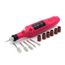 Lixadeira Profissional para Unhas 15W Portátil com Fonte e 5 Brocas Bivolt