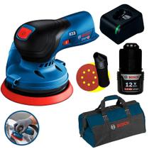 Lixadeira Roto Orbital 5 POL 12v BRUSHLESS GEX 12V-125 2,0Ah, Carregador Bivolt e Bolsa BOSCH Lixadeira Roto Orbital 5 POL 12v BRUSHLESS GEX 12V-125 2,0Ah, Carregador Bivolt e Bolsa BOSCH