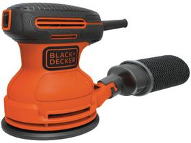 Lixadeira Roto Orbital de Folha Elétrica - Black&Decker 5” 180W BDERO100-BR - black + decker