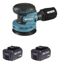 Lixadeira Roto Orbital Wesco Ws2302 +2 Bateria 4ah 18v Sem Carregador