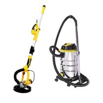 Lixadeira Telescópica Parede E Teto MLP710H e Aspirador 30 Litros MAP30 Menegotti 110V