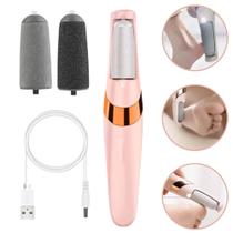 Lixador De Pés Elétrico Removedor Calo Esfoliador 2 Lixas - Recarregável