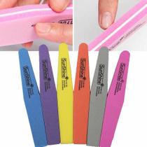 Lixas 100/180 Sun Naile Pink Cores Larga Dupla Face Cônica Lixas 100/180 Sun Naile Pink Cores Larga Dupla Face Cônica
