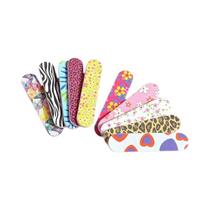 Lixas De Unha Coloridas Dupla Face 5/10/25 Peças Mini Lixas Para Unhas Ferramenta De Manicure E