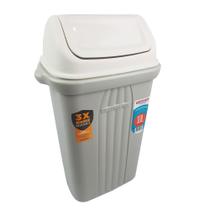 Lixeira 10 Litros Cesto De Lixo Com Tampa Basculante Para Áreas Externas - 281 Sanremo