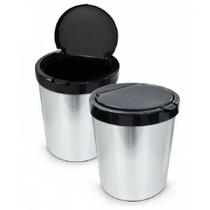 Lixeira 10 Litros de Plástico Arqplast Igual Inox Barata