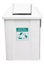 Lixeira 100litros Tampa Basculante Cores Coleta Seletiva Jsn
