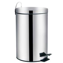 Lixeira 12 Litros Ágata em Inox com Pedal - MOR