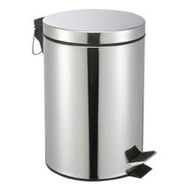 Lixeira 12 Litros Pedal Aco Inox Brilhante Cesto Removivel - Clink Lixeira 12 Litros Pedal Aco Inox Brilhante Cesto Removivel - Clink