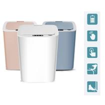 Lixeira 14 litros automatica touch cesto de lixo com sensor inteligente banheiro cozinha