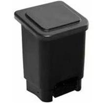 Lixeira 15l c/ pedal preto larplasticos