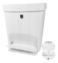 Lixeira 15L Grande Com Tampa Pedal Plástica Cozinha Branco Lixeira 15L Grande Com Tampa Pedal Plástica Cozinha Branco