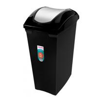 Lixeira 15L Tampa Cesto De Lixo Basculante Plástica Cozinha Aramados Embutivel Deslizante - SR62 Sanremo Lixeira 15L Tampa Cesto De Lixo Basculante Plástica Cozinha Aramados Embutivel Deslizante - SR62 Sanremo