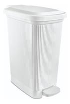Lixeira 20 Litros Com Pedal Reforçada Tampa Cesto de Lixo Grande Cozinha Banheiro Escritório Plástico Resistente Premium