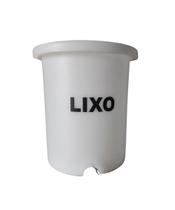 Lixeira 20 litros Pedal Aço Galvanizado Branca Belosch