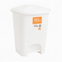 Lixeira 20 Litros Reforçado Resistente Branco Banheiro Cozin Lixeira 20 Litros Reforçado Resistente Branco Banheiro Cozin