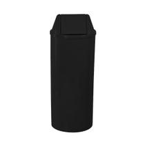 Lixeira 22L redondo com tampa basculante preta para condomínios, festas, eventos EB12P JSN Lixeira 22L redondo com tampa basculante preta para condomínios, festas, eventos EB12P JSN