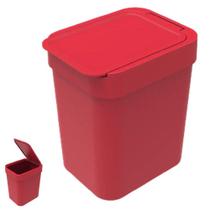 Lixeira 2,5 Litros Cesto De Lixo Plástico Para Pia Cozinha Banheiro - Soprano