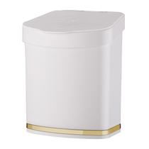 Lixeira 2,5 Litros Cesto Lixo Plástico Com Tampa Para Bancada Pia Cozinha Dourado - 1258BCD Future Lixeira 2,5 Litros Cesto Lixo Plástico Com Tampa Para Bancada Pia Cozinha Dourado - 1258BCD Future