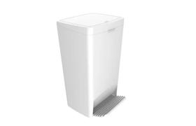 Lixeira 25 Litros Com Pedal Cesto Lixo Grande Cozinha/Área Externa - Branco