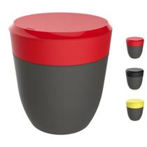 Lixeira 2,5 Litros Redonda Cesto Lixo Bancada Cozinha Escritório Banheiro Chumbo - Crippa